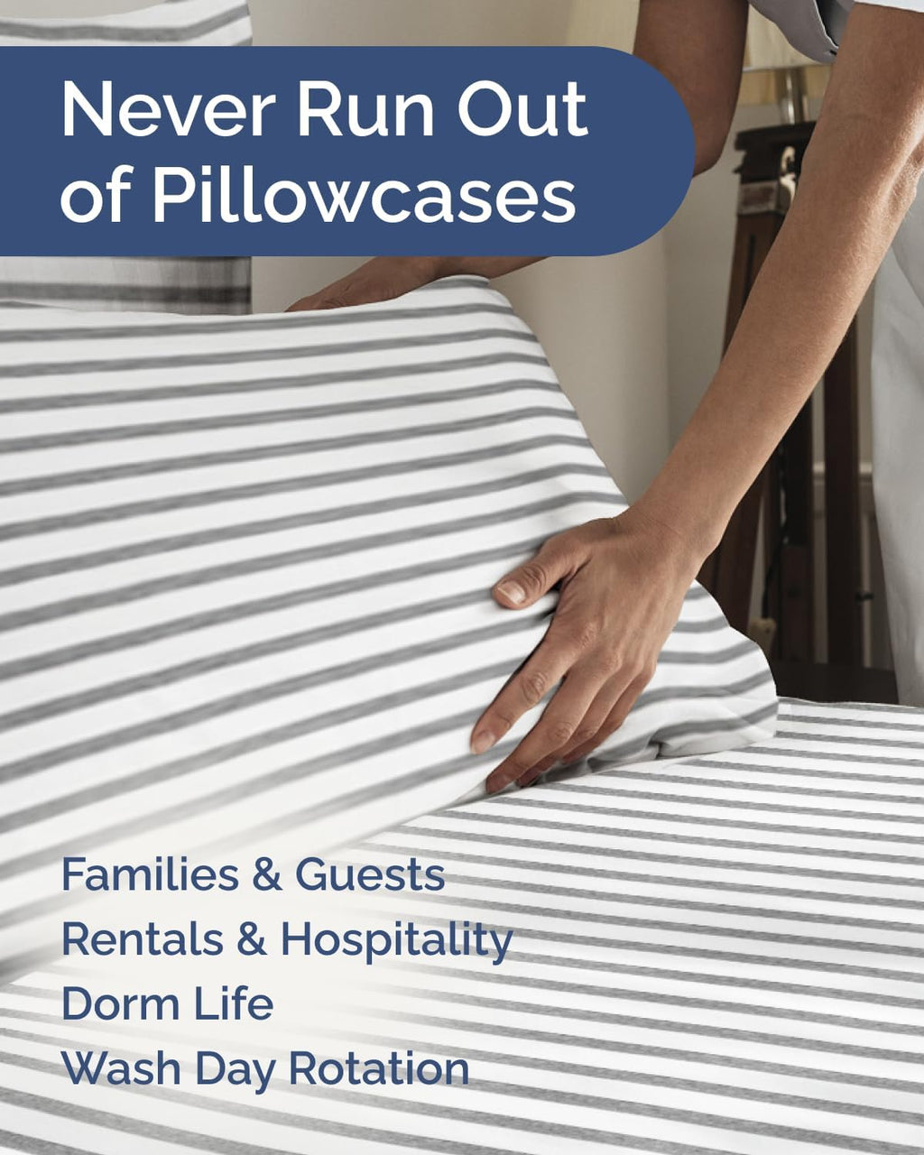 Queen Pillow Cases Set of 6 - Ultra Soft Hotel Quality Pillowcase Covers - Comfy & Wrinkle Free - Shrink & Fade Resistant - Machine…