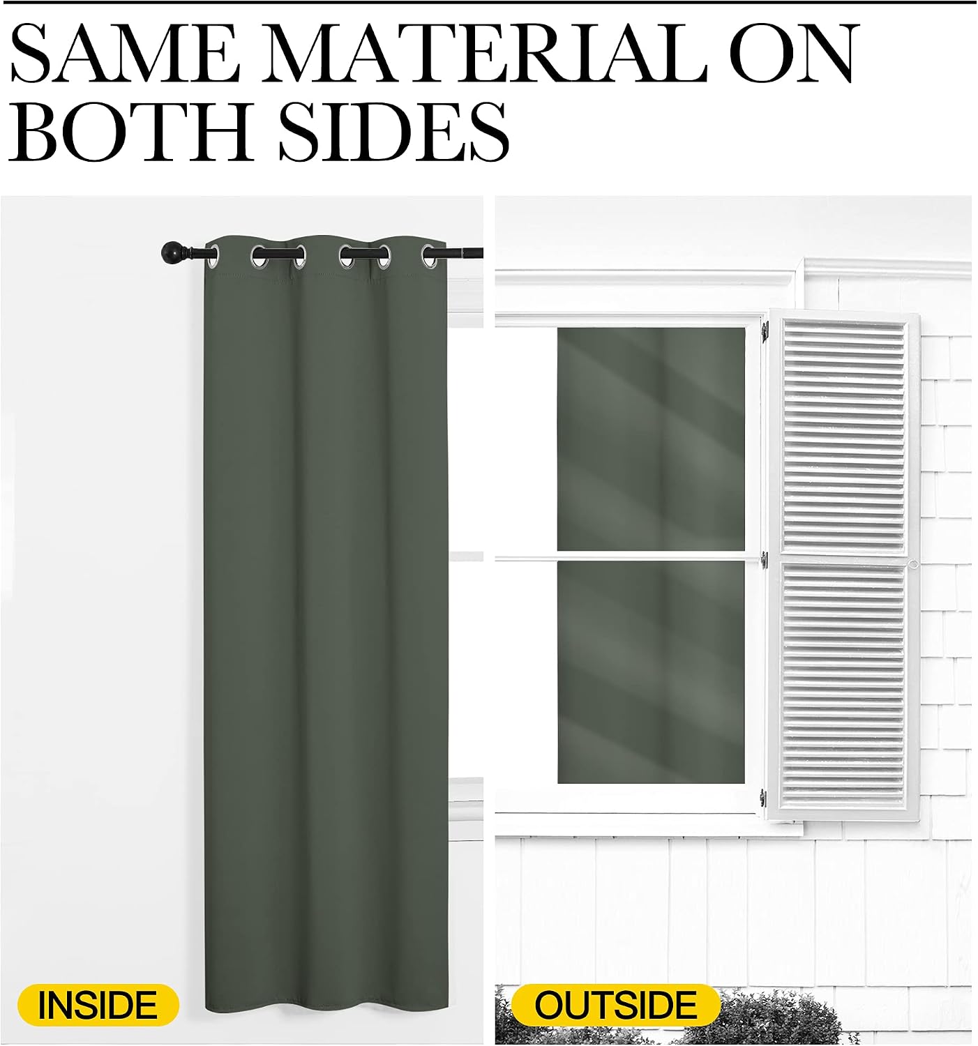 Nicetown Dark Mallard Blackout Draperies Curtains - Pair of Grommet Top Thermal Insulated Blackout Decorative Curtains for Thanksgiving Day…