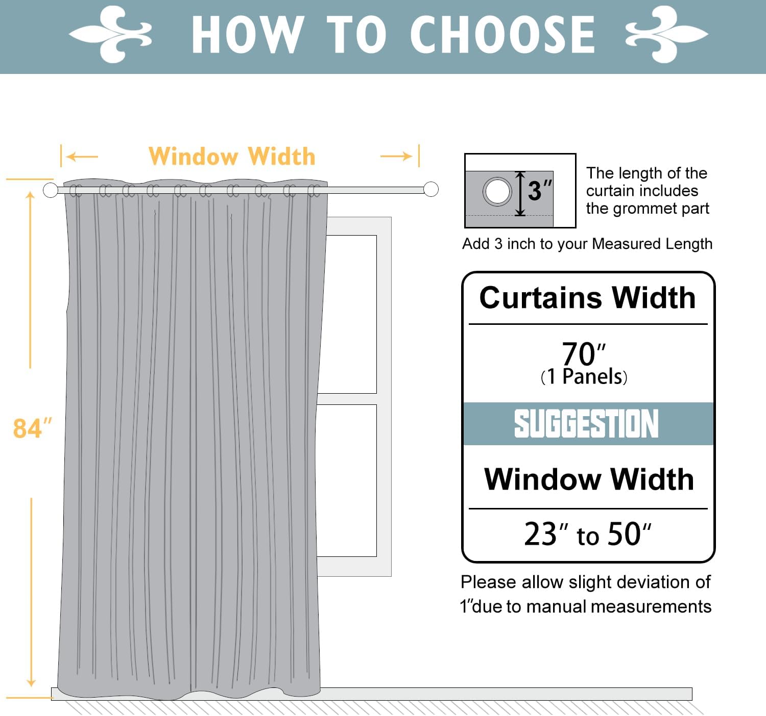 ChrisDowa Blackout Curtains 70 inches Wide for Bedroom - Extra Wide Grommet Thermal Insulated Room Darkening Curtains for Living Room (1 Pa…