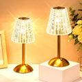Liliful 8 Pcs Cordless Table Lamp Rechargeable Touch LED Small Gold Portable Battery Operated USB-c Desk Lamp 3 Color Dimmable for…