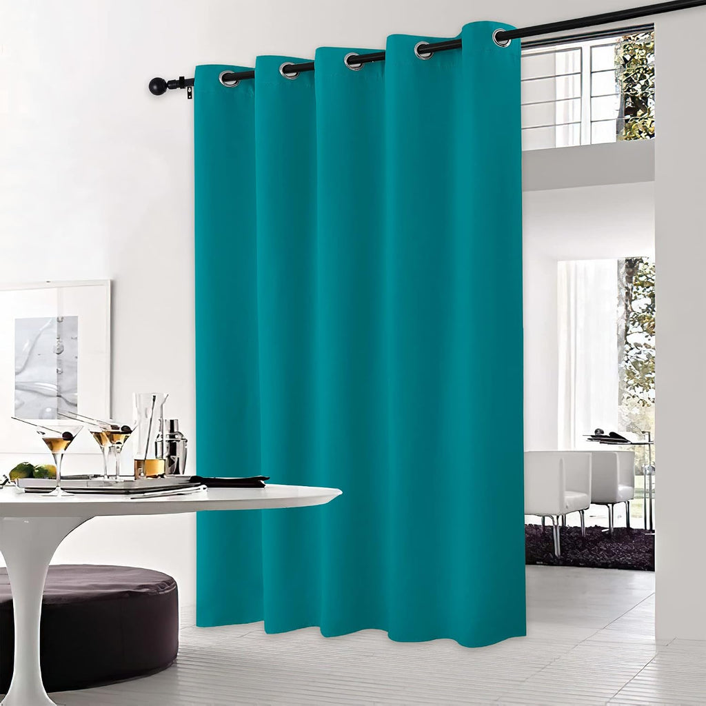 NICETOWN Peacock Teal Bedroom Blackout Curtain Panel, 1 Panel, 70 x 84 inch, Privacy Window Thermal Insulated Blackout Drape/Drapery for…