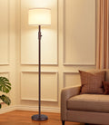 Upgraded】 Dimmable Floor Lamp, Modern Floor Lamps for Living Room, Standing Lamp with Linen Shade, Tall Lamp for Bedroom Office Dining…