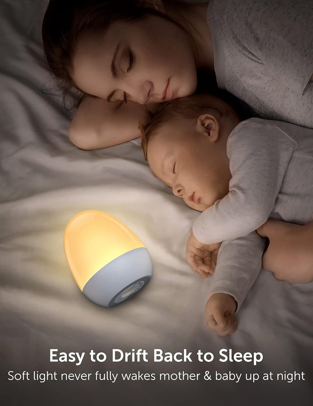 Baby Night Light for Kid, Portable Egg Nightlight with Stable Charging Pad, Touch Nursery Night Lamp for Breastfeeding, Toddler Night…