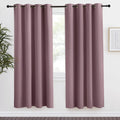 NICETOWN Kitchen Blackout Window Dry Rose Curtain Panel, 1 Panel, 55 by 78 inches Long, Home Fashion Thermal Insulated Solid Grommet Room…