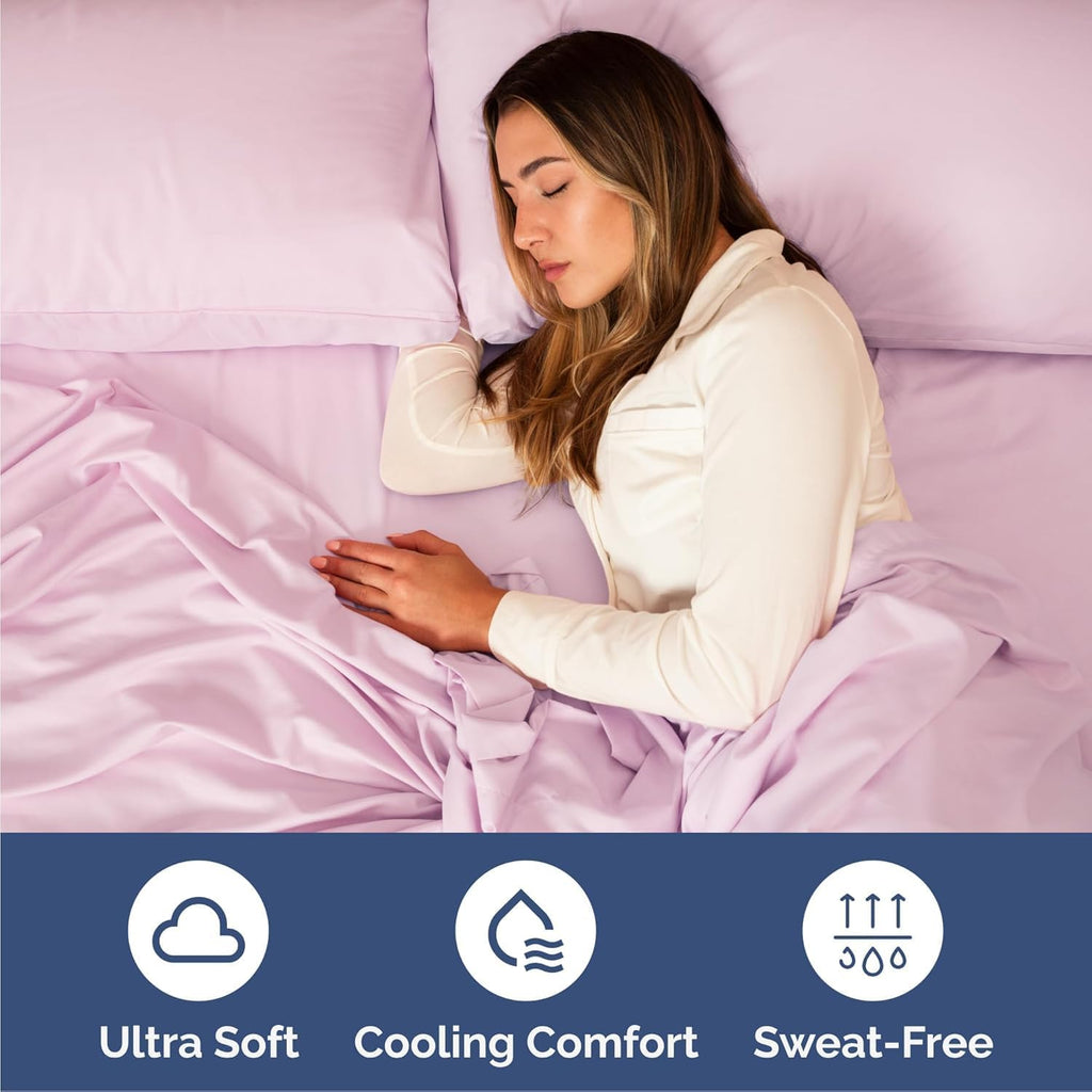 Cal King Size 4 Piece Sheet Set - Comfy Breathable & Cooling Sheets - Hotel Luxury Bed Sheets for Women & Men - Deep Pockets, Easy-Fit…
