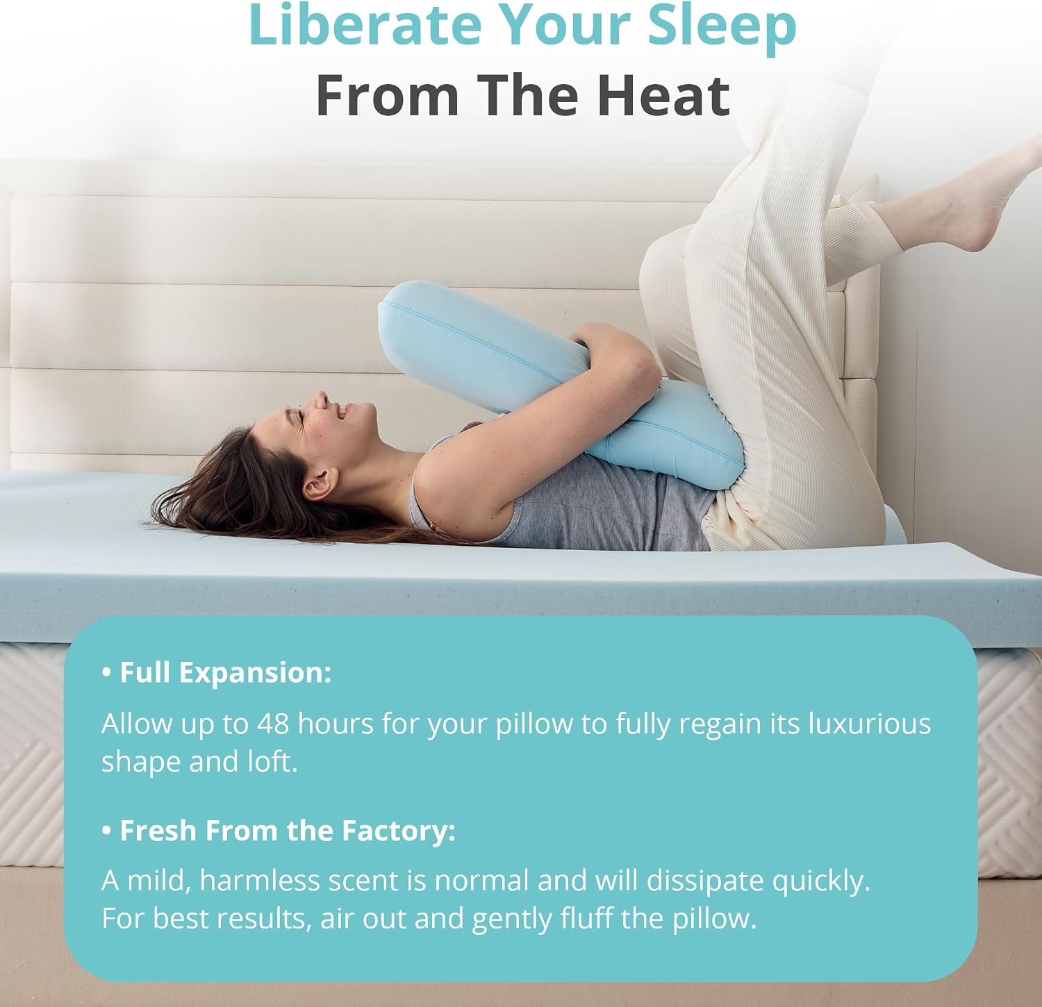 Gelsea Cooling Gel Memory Foam Pillow - Reversible Design, Neck Support for Side, Back, Stomach Sleepers, Standard Size, Removable & Machin…