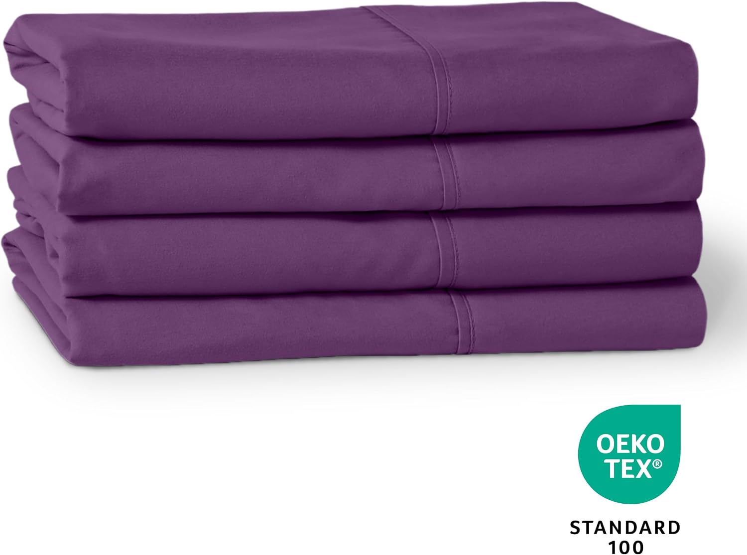 BareHome Bare Home Microfiber Plum King Pillowcases - 4 Pack, 20x40 4 Pack