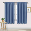 DWCN Blackout Curtains for Living Room Thermal Insulated, Energy Saving & Noise Reducing Bedroom Curtains, Dusty Blue, W 70x L 63 Inch…
