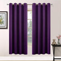 Yakamok Grommet Room Darkening Soft Thermal Insulated Blackout Curtains Window Panels for Bedroom, Width 52 Inch by Length 63 Inch…