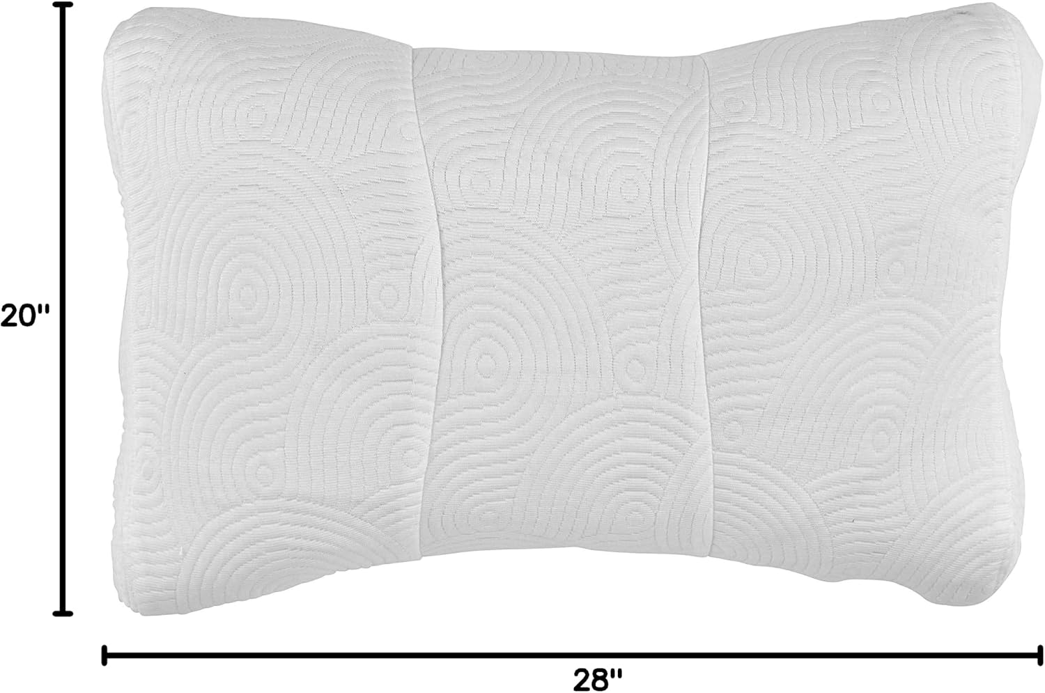Tempur-Pedic® Tempur-Pedic Cool Luxury Contour Zippered Pillow Protector White
