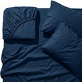 Perupima Peru Pima 285 Thread Count Percal Queen Sheet Set - 100% Peruvian Pima Cotton, 4 Piece (Flat, Fitted, 2 Pillowcases) - Cooling, Cr…