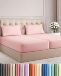 Split King Size 5 Piece Sheet Set - Comfy Breathable & Cooling Sheets - Hotel Luxury Bed Sheets for Women & Men - Deep Pockets, Easy-Fit…