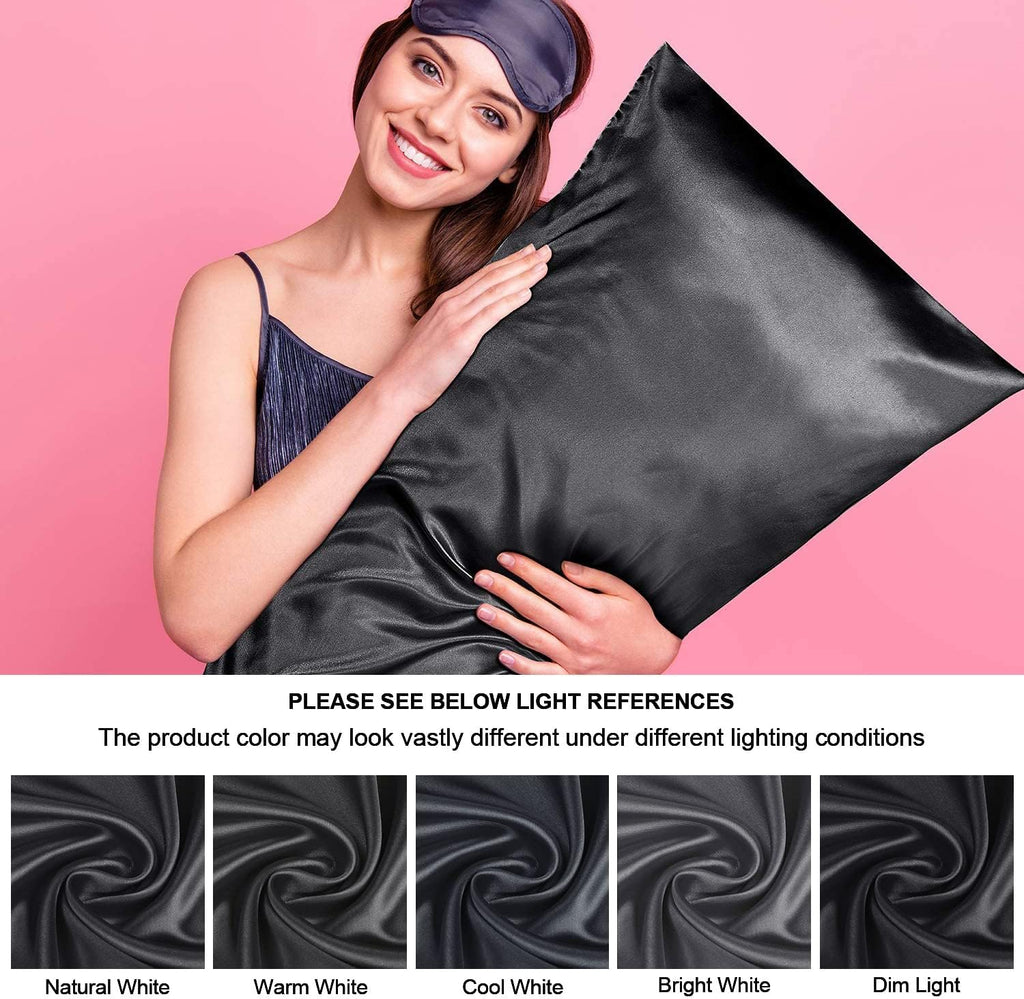 Bedelite Satin Body Pillow Cover, Super Soft and Cooling Body Pillow Pillowcase for Hair and Skin, Breathable Silky Full Long Pillowcase Co…
