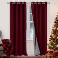 Xwzo 100% Blackout Curtains Panels with Tiebacks- Heat and Full Light Blocking Window Drapes for Bedroom/Nursery, 95 Inches Long Thermal In…