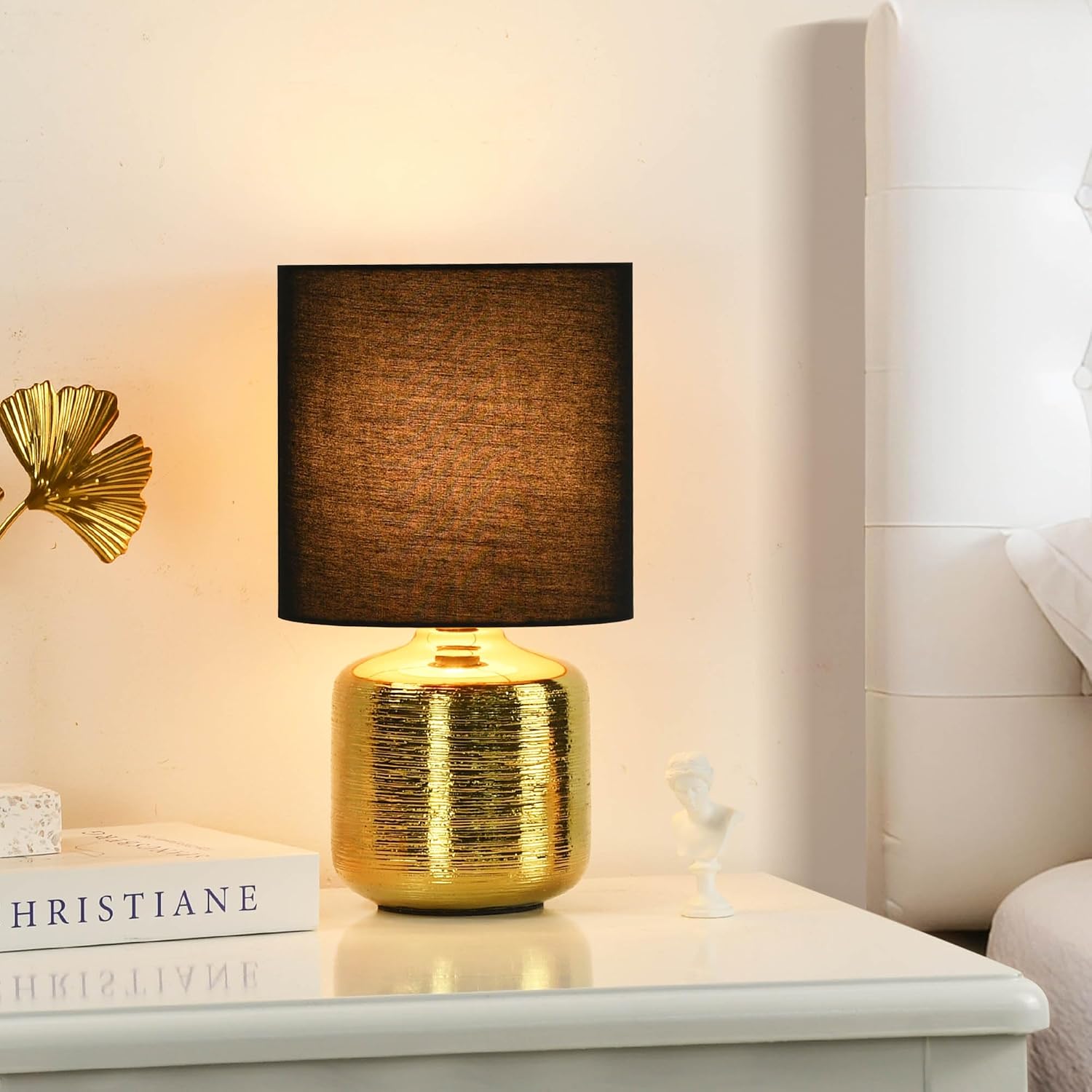 Beno Small Table Lamp for Living Room as Bedside Table Lamp for Bedroom, Modern Ceramic Table Lamp, Kids Table Lamp, Night Table…