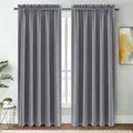 DWCN Grey Blackout Curtains for Bedroom, Thermal Insulated Energy Saving Room Darkening Curtains for Living Room (W60 x L84 inch, Set of…