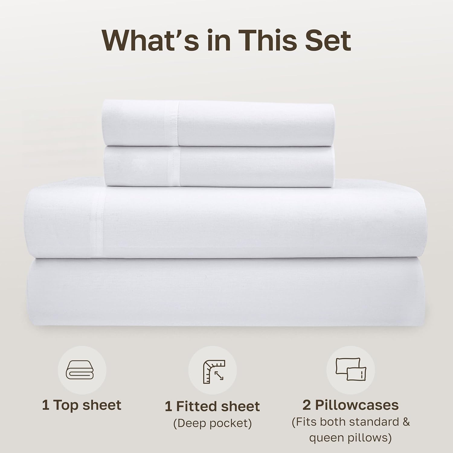 CaliforniaDesignDen California Design Den Full Sheet Set - Soft 100% Organic Cotton Sheets with Deep Pockets, Crisp Percale, Breathable and…