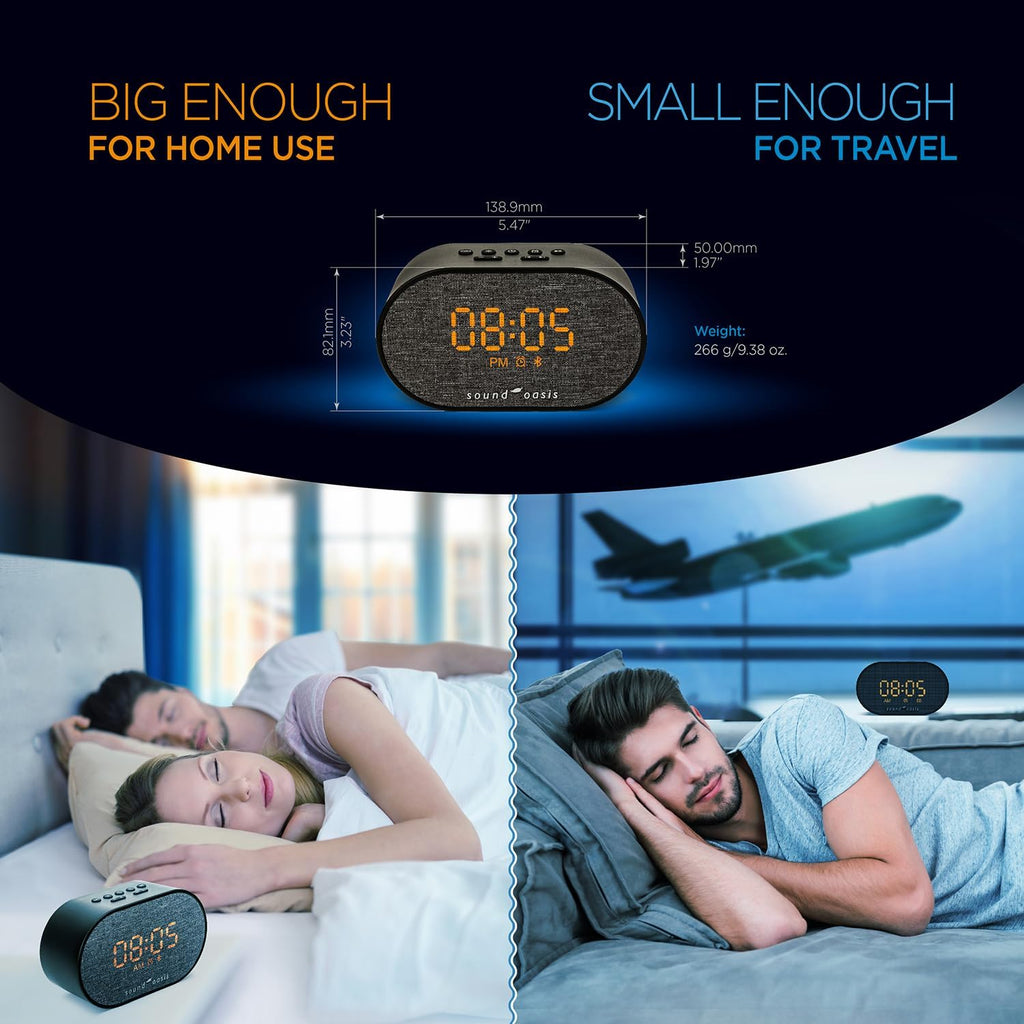 SoundOasis Sound Oasis® Bluetooth Tinnitus Sound relaxation System® Alarm Clock - Sleep Better, Manage and Mask Tinnitus, 30 Built-in…