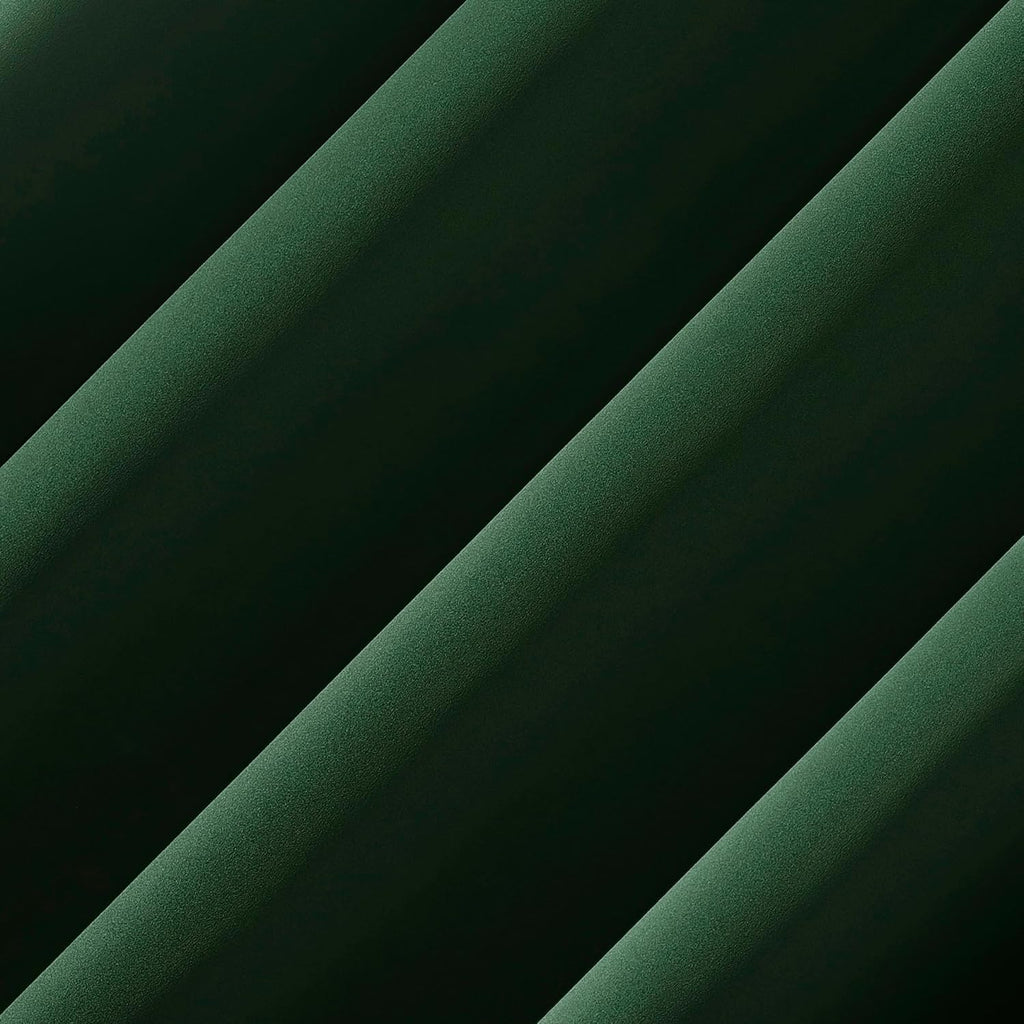 Sun Zero Nordic 2-Pack Theater Grade Noise Reducing Extreme 100% Blackout Grommet Curtain Panel Pair, 52" x 84", Evergreen