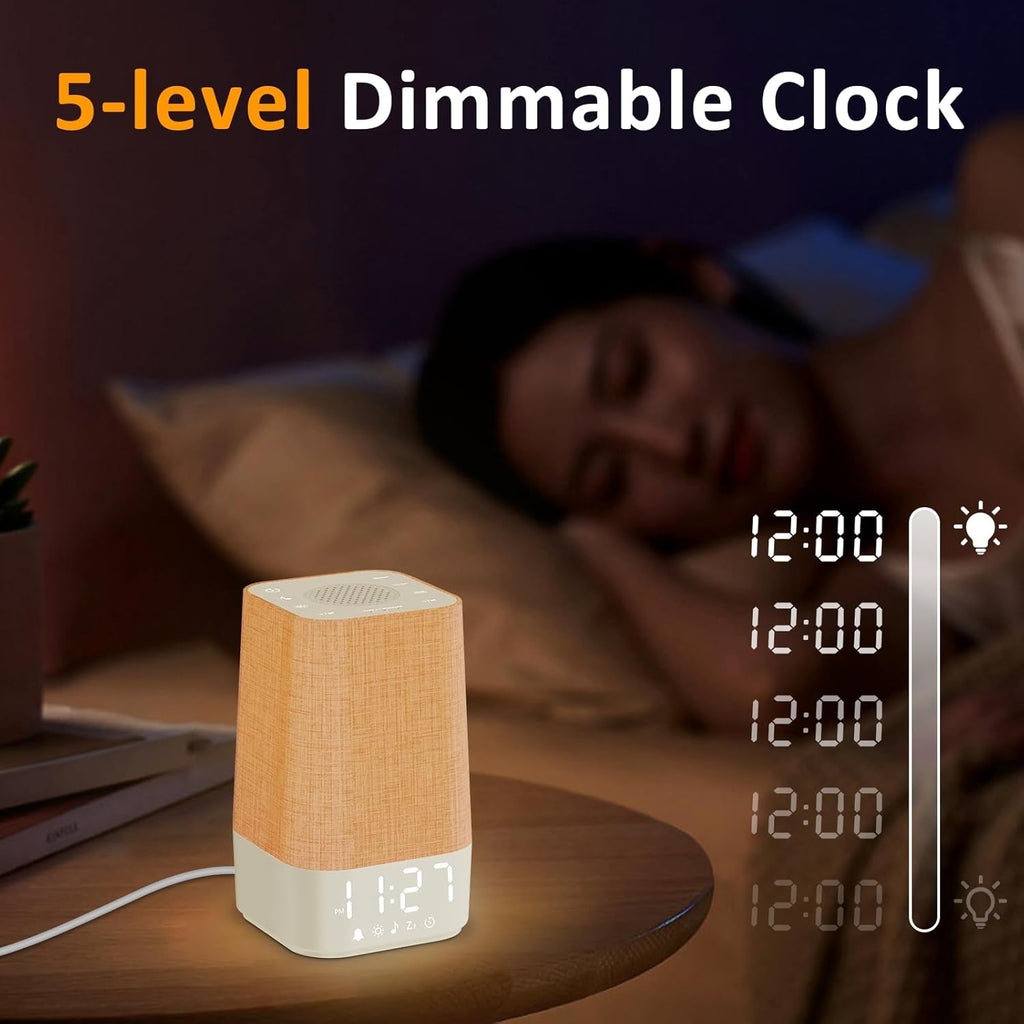 10-60 Mins Simulate Sunrise Alarm Clock: Gentle Wake Up Light Adjustable Brightness, 30-Level Volume, Bright & Loud Enough for Dark…