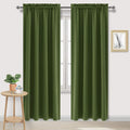 Dwcn Blackout Curtains Room Darkening Thermal Insulated Bedroom Curtains Window Curtain Panels, 52 x 84 inches Long, Set of 2 Olive Green R…