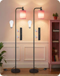 2Pack Dimmable Floor Lamp for Living Room with Remote and Foot Switch, Modern Standing, Corner Lamp,10W Bulb 3 Color Temperatures, for…