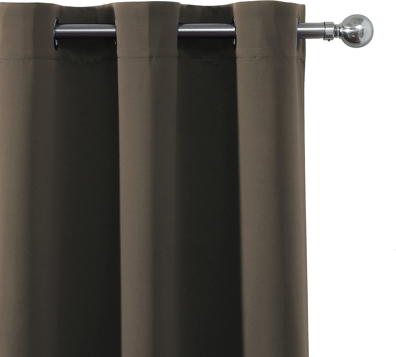 Lemomo Blackout Curtains 66 x 95 inch/Chocolate Brown Curtains Set of 2 Panels/Thermal Insulated Room Darkening Bedroom Curtains 95 inch si…