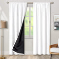 BGment Long White Blackout Curtains for Living Room 90 Inch Length 2 Panels Set, Full Room Darkening Thermal Insulated Rod Pocket…