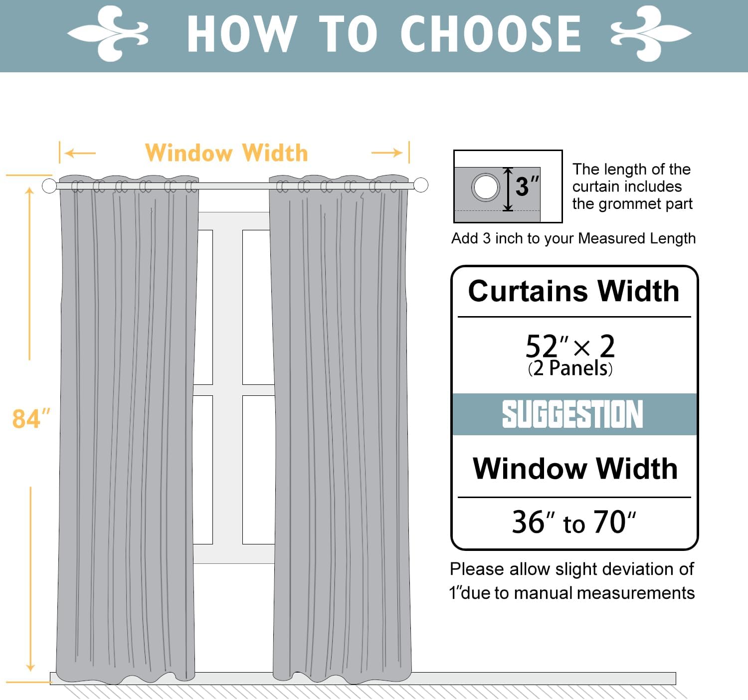 ChrisDowa 100% Blackout Curtains for Bedroom with Black Liner, 2 Thick Layers Total Blackout Thermal Insulated Grommet Window Curtains 2 Pa…