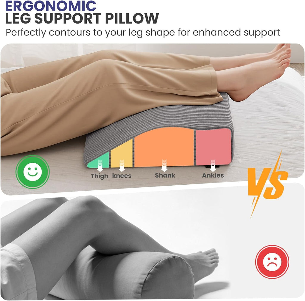 idee-home Recliner Leg Rest Cushion, Recliner Footrest Extender Pillow with Removable Corduroy Cover, Multi Purpose Ergonomic Foot Pillow…