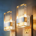 DORESshop LED Night Lights Plug into Wall [2 Pack], 0-100LM Dimmable Nightlight, Bubble Decorative Night Light, Dusk to Dawn Sensor, Wall…