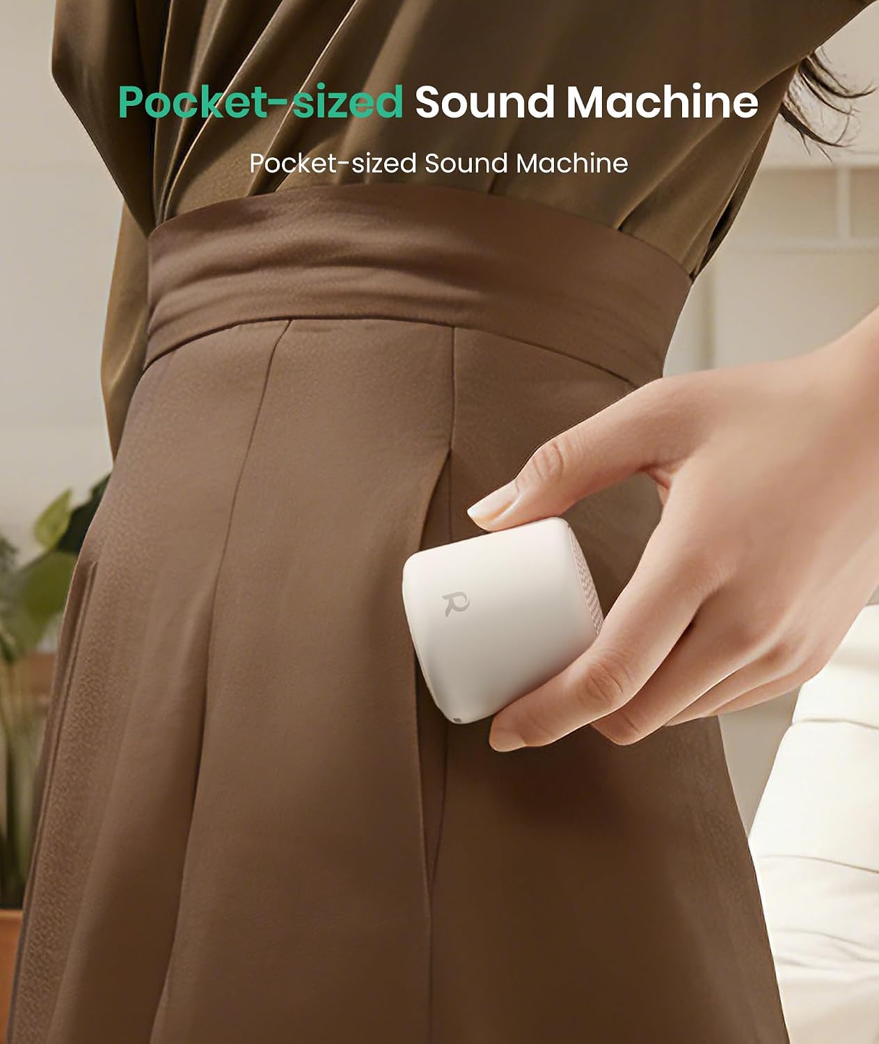 Restnature White Noise Machine for Baby, Portable Rechargeable Sound Machine with 20 Soothing Sounds & Sleep Timer for Adults, Travel, Home…