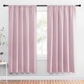 NICETOWN Blackout Curtains for Girls Room - Nursery Essential Thermal Insulated Solid Rod Pocket Top Blackout Drapes (Lavender Pink, 1…