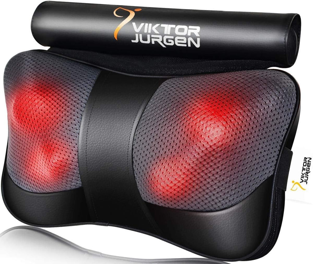Viktorjurgen VIKTOR JURGEN Fathers Day Back Massager Gifts, Shiatsu Kneading Massager for Neck and Shoulder, Massage Pillow with Heat Relax…