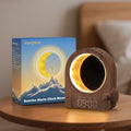 Epochleno Sunrise Alarm Clock, White Noise Machine & Meteor Moonlight - 10 Soothing Sounds, Dual Alarms, 30/60/90min Timer, Easy Snooze - B…