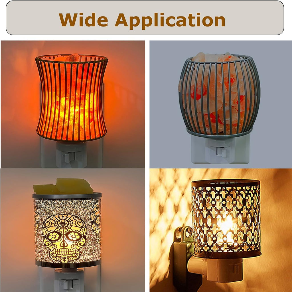 TWDRTDD Plug in Night Light, Adjustable E12 Base Socket with On/Off Switch for Making Decorative Night Lights (White,2 Pin Plug)
