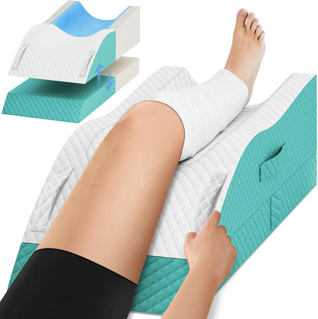 TranquilRelax TranquilRelax Elevation Pillows for Leg After Surgery, Memory Foam Adjustable Wedge Pillow for Injury or Rest, Ankle P…