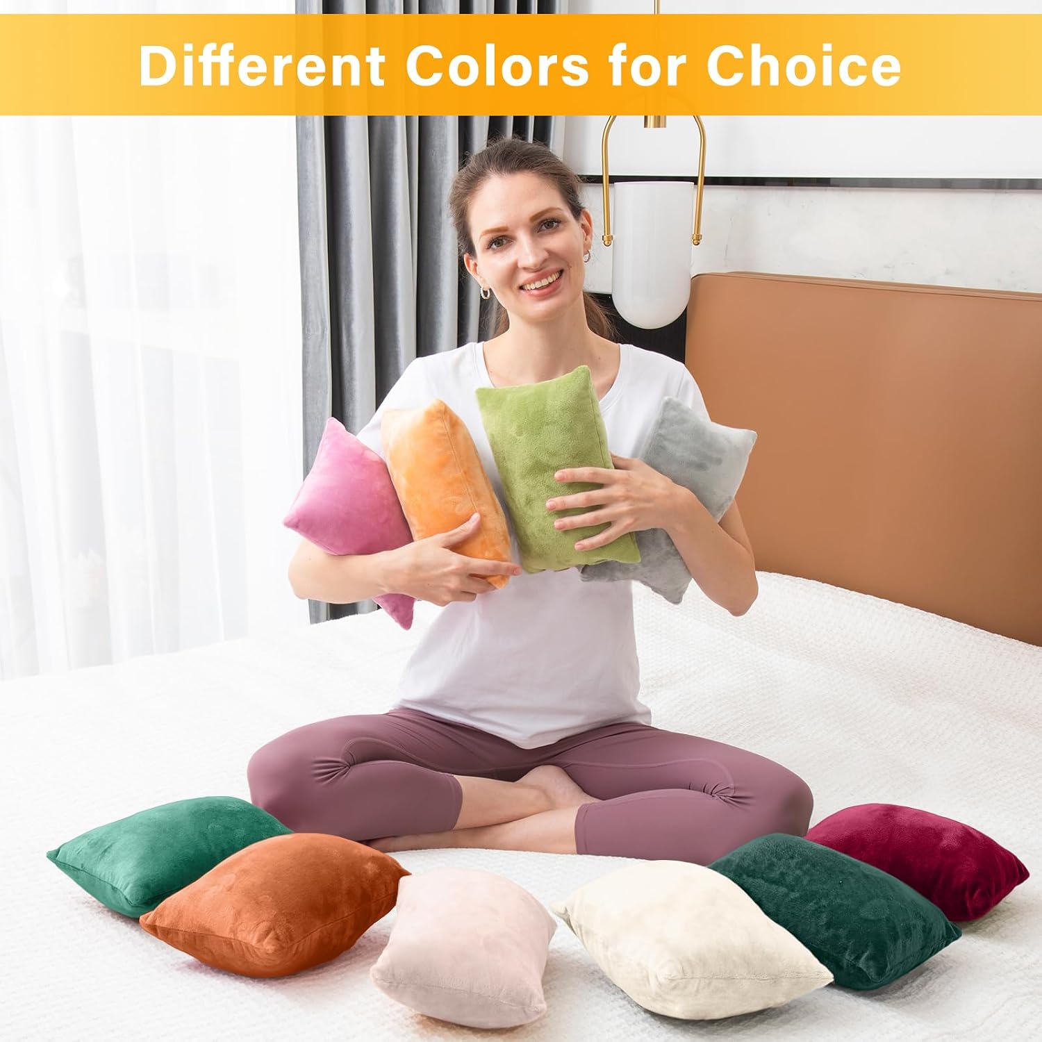1 MIDDLE ONE 2 Pack Small Pillow, Memory Foam Mini Pillow 11 X 7 Inches for Travel, Sleeping, Nap and Neck, Knee, Lumbar Support, Tiny…
