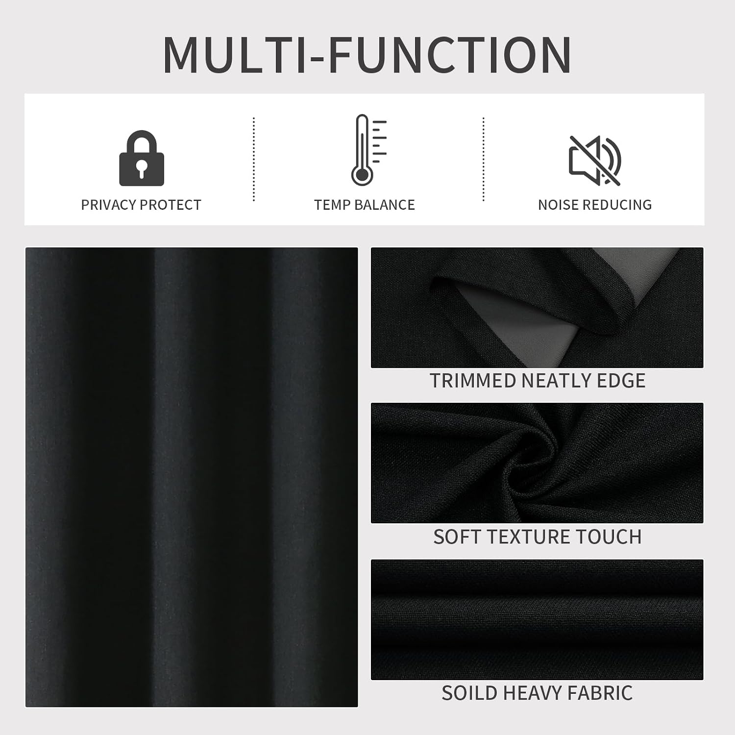 Joydeco Blackout Curtains 108 Inches Long 2 Panels Burg, Room Darkening Curtains for Bedroom, 100% Black Out Textured Thermal Drapes Privac…