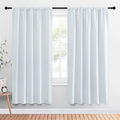 NICETOWN Bedroom Window Curtain Panels - Window Treatment Thermal Insulated Rod Pocket Room Darkening Drapes for Patio Door (Greyish…