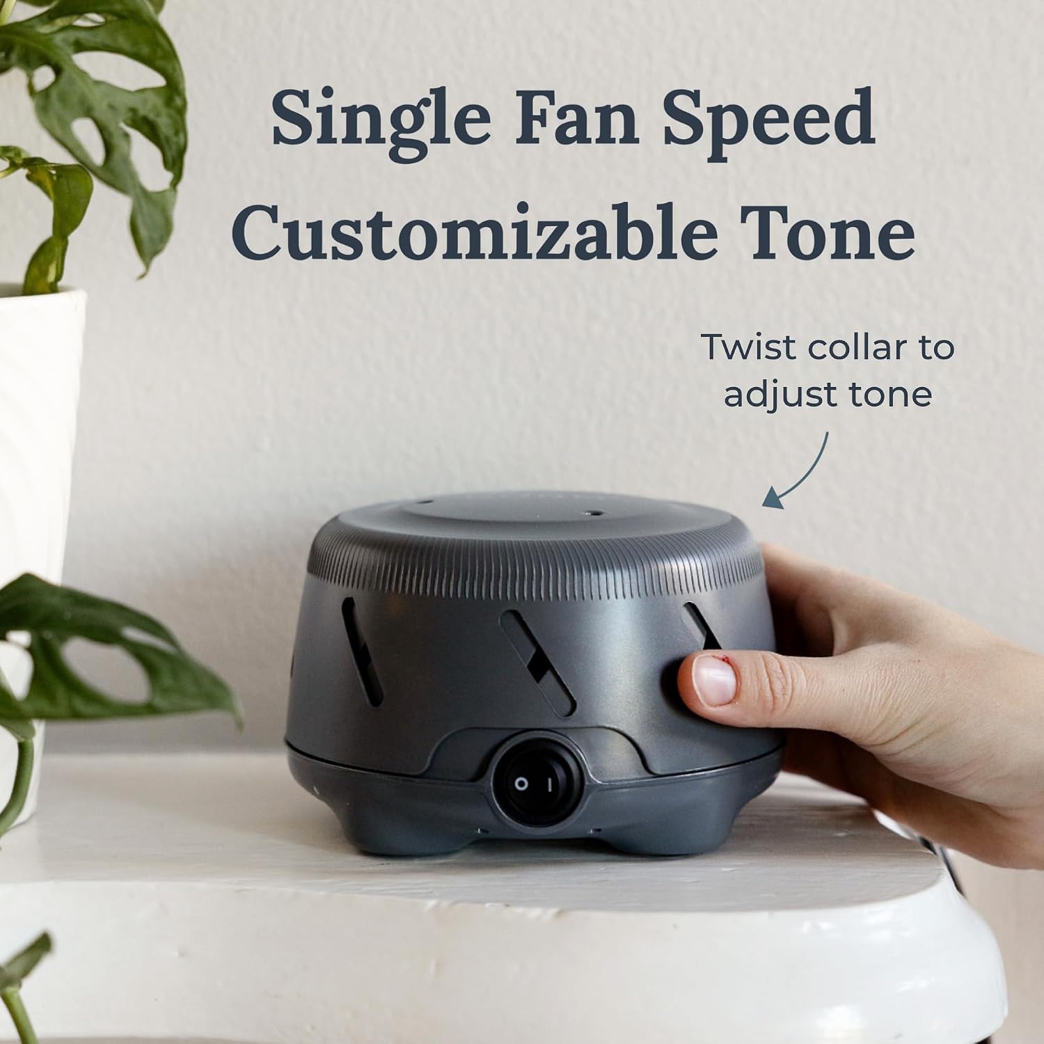 Yogasleep Dohm Uno White Noise Sound Machine, Real Fan Inside for Non-Looping White Noise,, Office Privacy & Meditation for Adult…