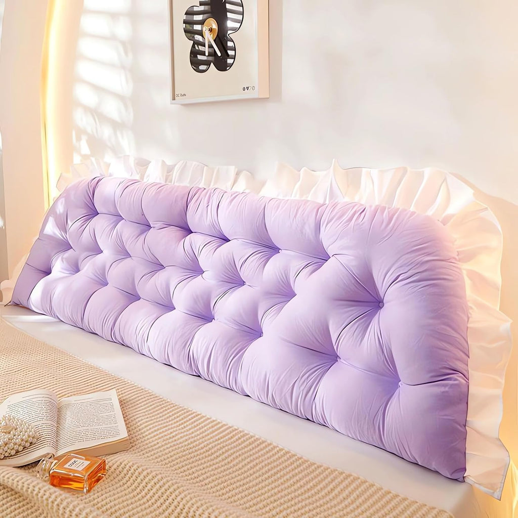 LQdpdd College Dorm Bed Bolster Pillow Long Reading Rectangular Headboard Pillow Backrest Support Cushion for Sitting in Bed Daybed Pillows…