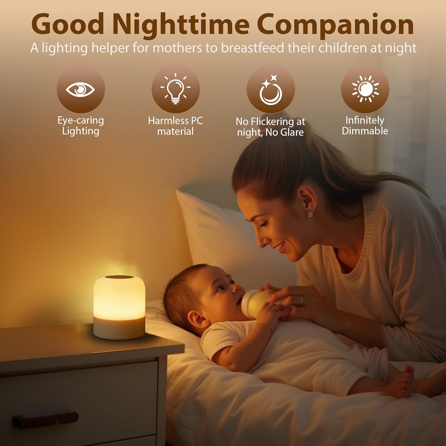 Fnmyco Portable Baby Night Light,3 Colours Egg Light for Nursery, Rechargeable Night Light for Kids, Small Cordless Table&Bedside Lamp, Eye Ca…