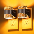 Llohasled L LOHAS LED Night Light, Bubble Night Lights Plug into Wall, 2 Pack Night Lights with Dusk-to-Dawn Sensor, Dimmable Amber Pulg in…