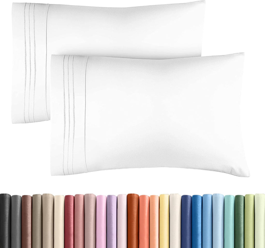 Standard Pillow Cases Set of 2 - Ultra-Soft Hotel Quality Pillowcase Covers - Comfy & Wrinkle Free - Stain and Fade Resistant - Machine…