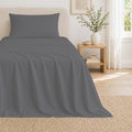 THREAD SPREAD Egyptian Cotton Sheets Twin Size – 300 Series 16" Deep Pocket 100% Cotton Sheets Twin Size (4 PC, White), Soft & Durable…
