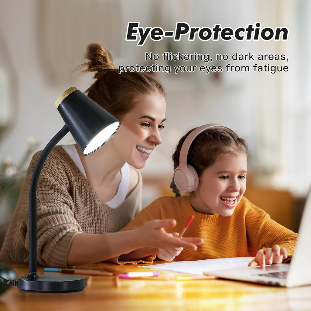 WelcometoEJIAXIN EJIAXIN Desk Lamp for College Dorm Room - Small LED Desk Lamp Touch Dimmable Reading Light for Home Office - Adjustable Fl…