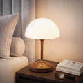 Dawnwake Table Lamp Cordless Lamp for Bedroom, Small Bedside Desk Lamp,5000mAh Rechargeble Battery Operated Dimmable Table Lamps, Glass…