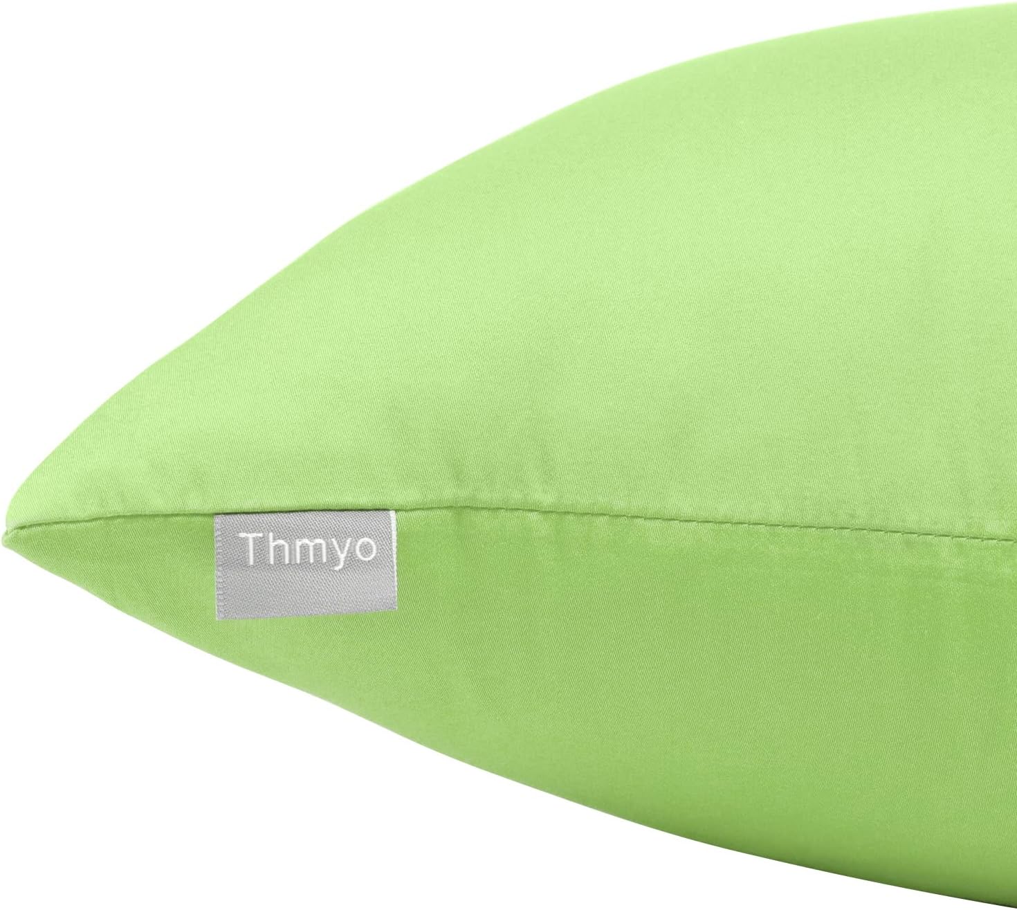 Thmyo 4-Pack 100% Cotton Comfortable Solid Decorative Throw Pillow Case, Square Cushion Cover Pillowcase Sublimation Blank Pillow Covers DI…