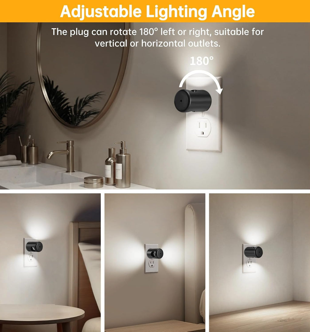 TSEXES LED Motion Sensor Night Lights, Plug-in Motion Activated Night Light,5000K Daylight, Bedroom, Hallway, Bedroom, Kitchen, Stairways…